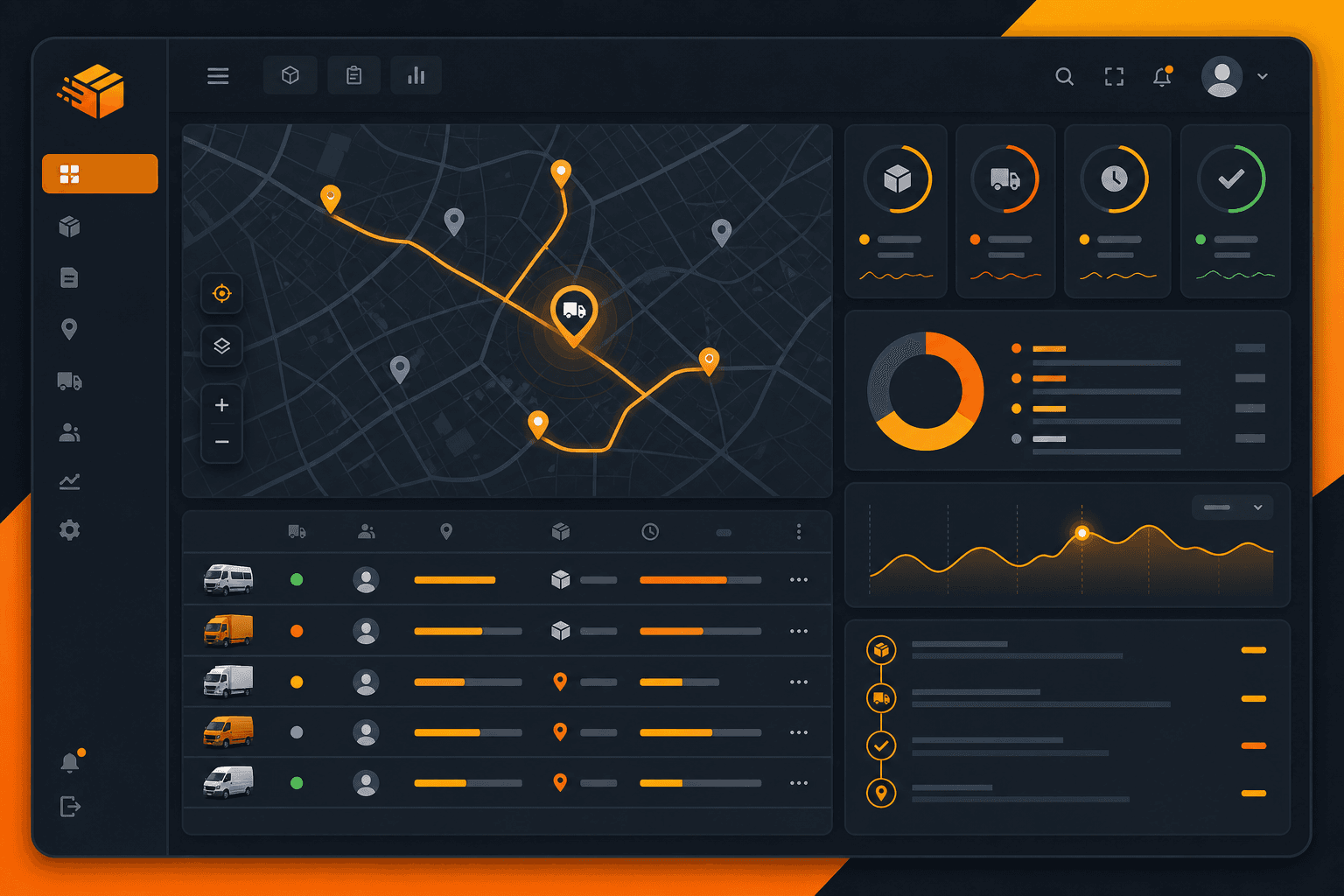 Courier Management website preview