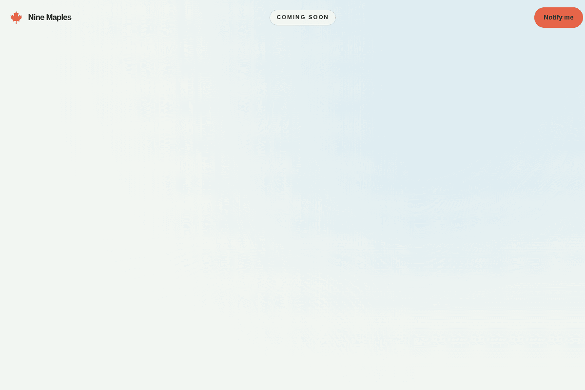 Nine Maples website preview