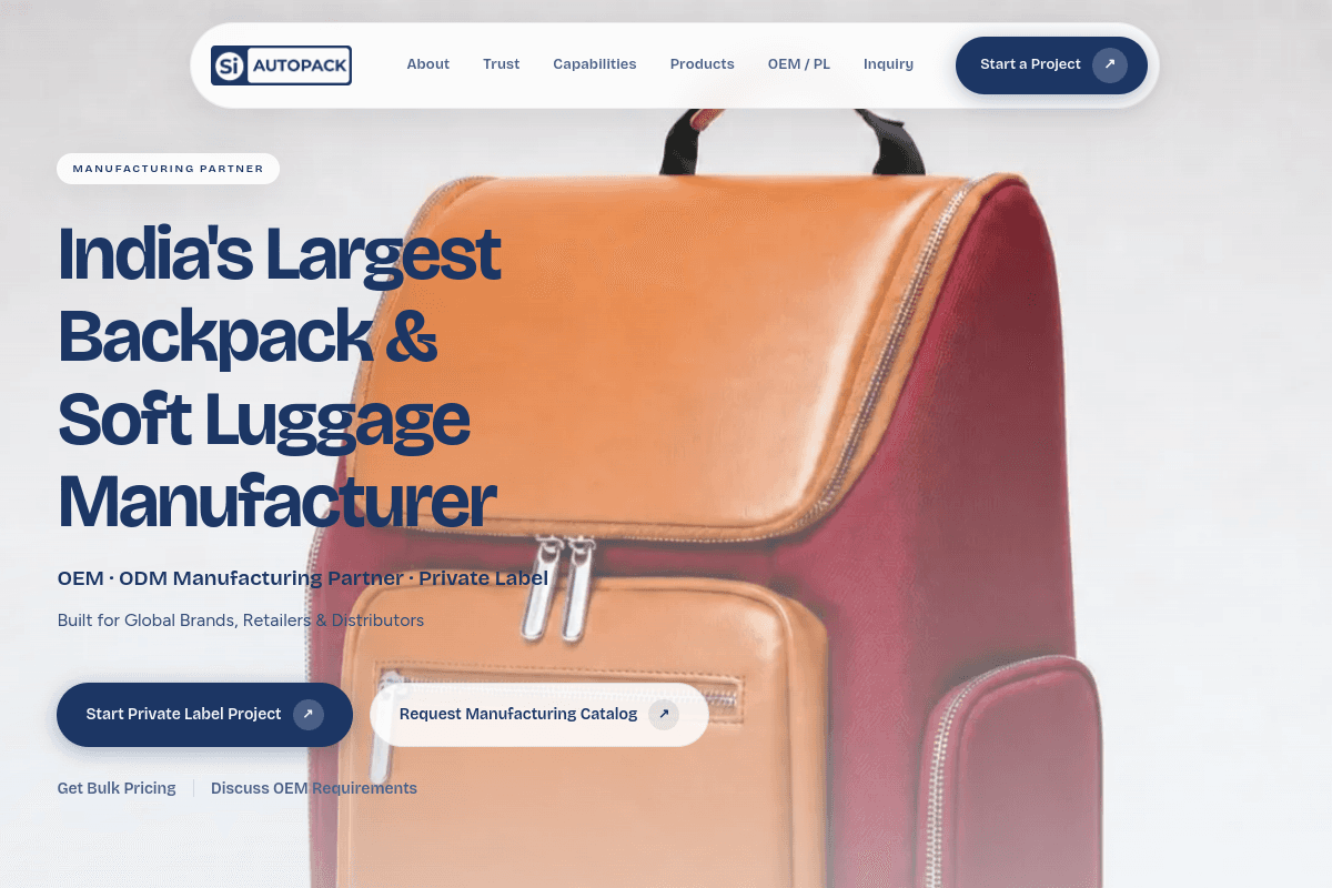 SI Autopack website preview